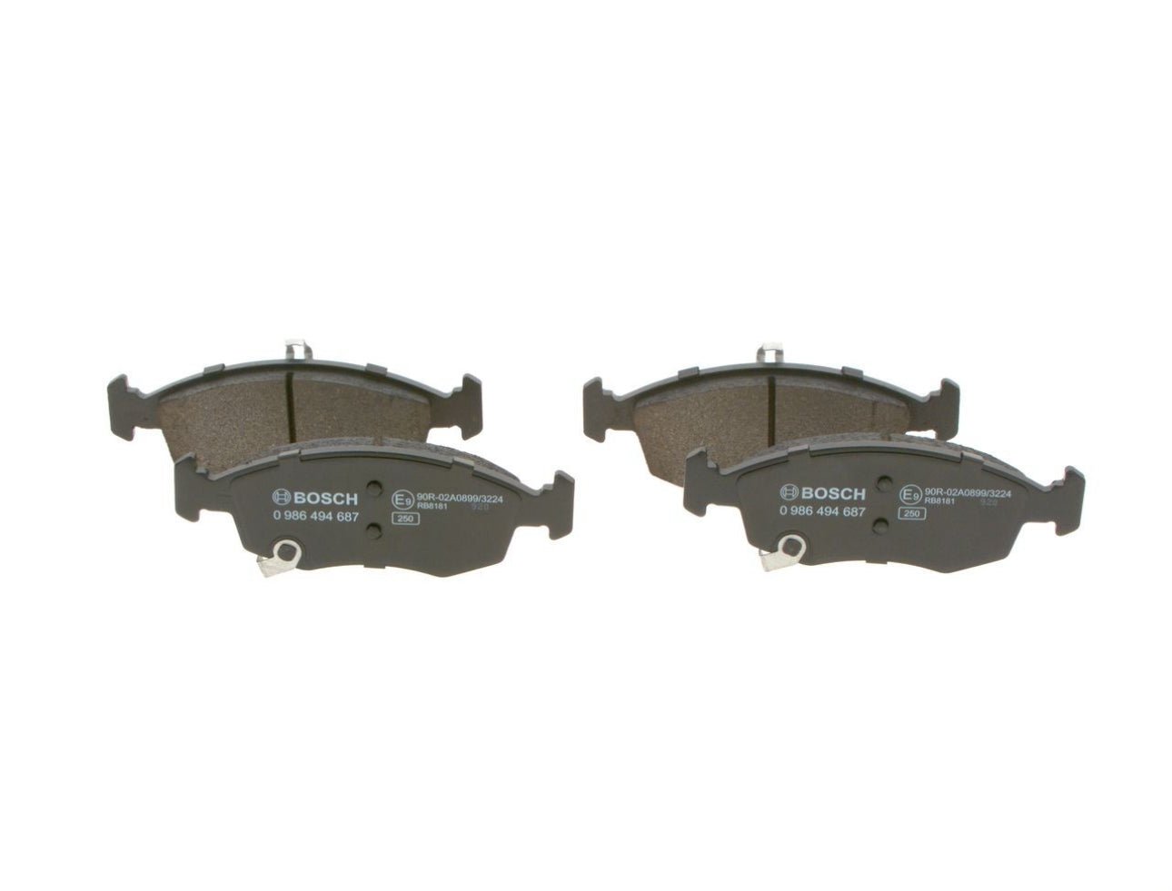 BOSCH brake pads 0986494687