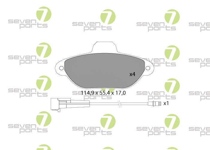 Pastiglie freni, SEVEN PARTS SVP14951