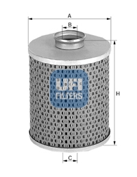 Hydraulic steering filter, UFI 25.535.00