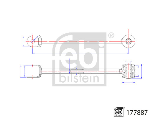 Braccetto, Assale posteriore Dx/Sx, FEBI BILSTEIN 177887