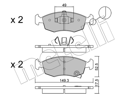 Pastiglie dei freni METELLI 22-0274-5