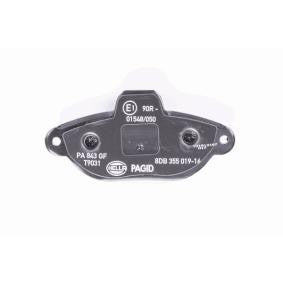 Brake pads, HELLA 8DB 355 019-161