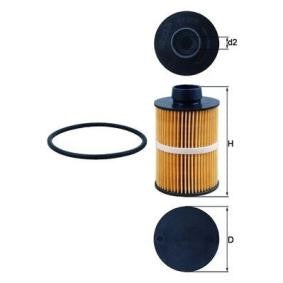 Fuel filter, MAHLE ORIGINAL KX 208D