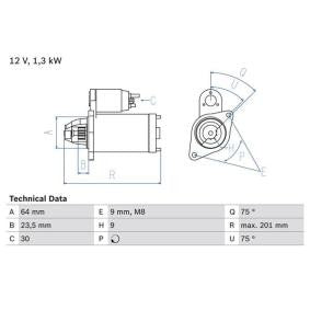 Motorino di avviamento, BOSCH 0 986 024 200