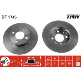 Disco freno, TRW DF1745