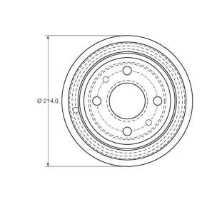 Brake drum, TRW DB4398