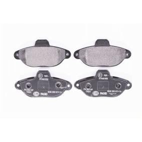 Brake pads, HELLA 8DB 355 019-161